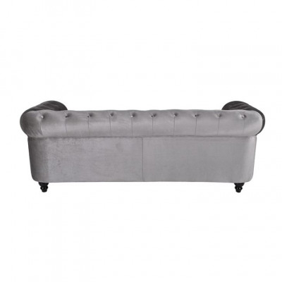 Chesterfield Sofa Couch Polster Stoff Lieder Couchen Polster Garnitur 3-Sëtzer