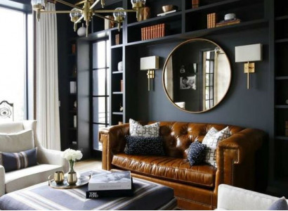 Braune Chesterfield 3-Sëtzer Klassesch Luxus Sofa Lieder Couch Stil Dräisëtzer