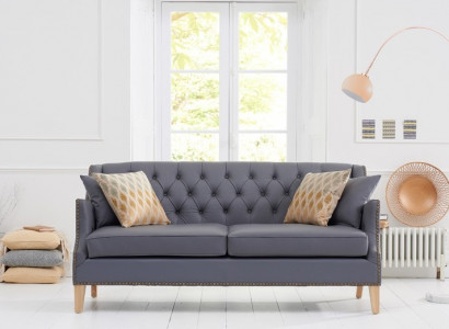 Couch Gro Chesterfield Büro Canapé Empfangs Sofa Lieder Textil Nei jvmoebel ®