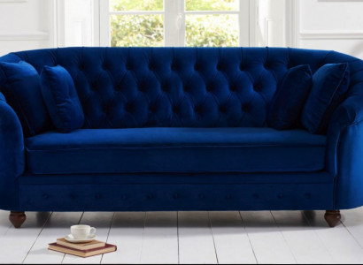 jvmoebel ® - Lieder Sofa Couch - Royal Blo Polster Drësëtzeger Couch Garnitur