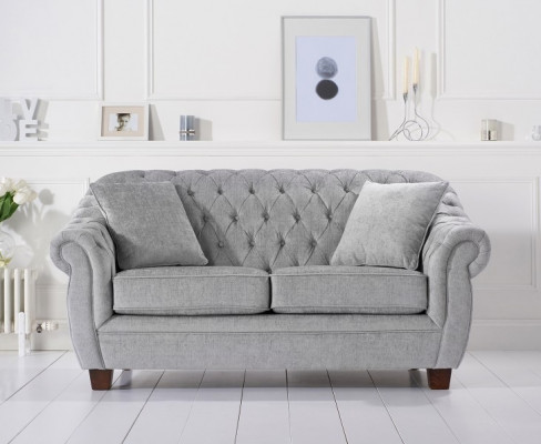 Chesterfield Canapé Canapé Polster Stoff Lieder Canapéen Polster Garnitur 2 Sëtzplazen