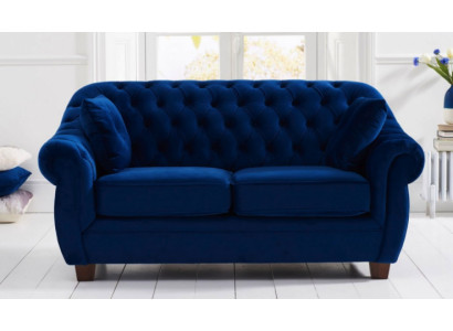 jvmoebel ® - Textilssofa Couch - Blo Polariséierung Zwëschesëtz Couch Garnitur Dräier