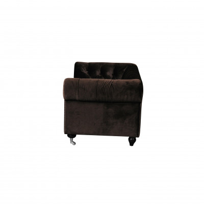 Schwaarz Barock Sofa Couch - Chesterfield Stoff 2 Sëtzer Lieder Textil jvmoebel ®
