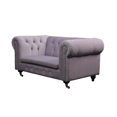 Chesterfield 2-Sëtzer Klassesch Luxus Barock Rokoko Canapé Textil Lieder Couch