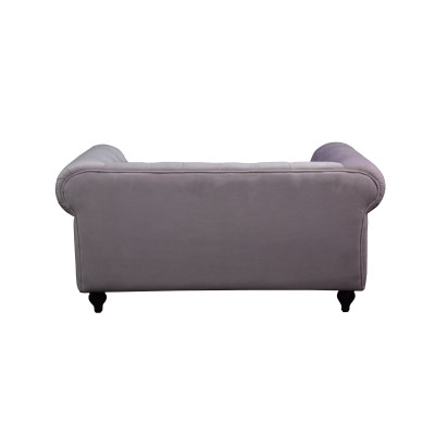 Chesterfield 2-Sëtzer Klassesch Luxus Barock Rokoko Canapé Textil Lieder Couch