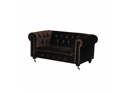 jvmoebel ® - Lieder Sofa Canapé  Royal Braun Polster Zwëschesëtz Canapé Garnitur Nei