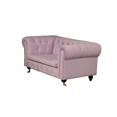 jvmoebel ® Lieder Sofa Canapé - Design Polster Dräisëtzer Canapé Garnitur Rosa Nei