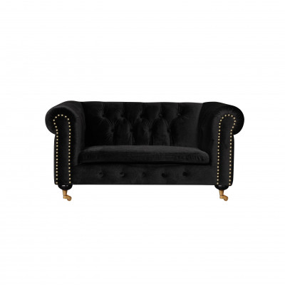 Chesterfield 2-Sëtzer Klassesch Luxus Barock Rokoko Sofa Textil Lieder Canapé