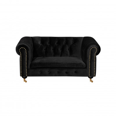 Chesterfield 2-Sëtzer Klassesch Luxus Barock Rokoko Sofa Textil Lieder Canapé