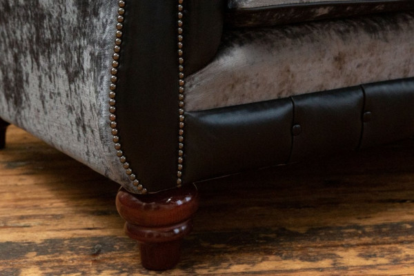 Chesterfield 2 Sëtzer Klassesch Luxus Barock Rokoko Couch Sofa Lieder Couch Nei