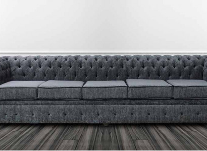 Chesterfield 5 Sëtzer Klassesch Luxus Barock Rokoko Sofa Couch Textil Lieder