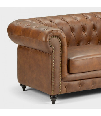 jvmoebel ® - Lieder Sofa Couch - Brong Fotell Polster Dräisëtzer Couch Garnitur