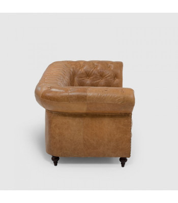 Chesterfield 3-Sëtzer Klassesch Luxus Barock Rokoko Sofa Textil Lieder Couch