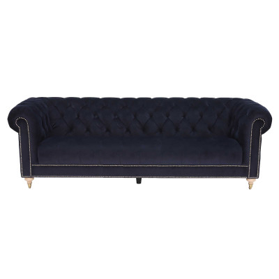 Chesterfield 4 Sëtzer Klassesch Luxus Barock Rokoko Sofa Textil Lieder Couch