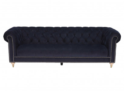 Chesterfield 4 Sëtzer Klassesch Luxus Barock Rokoko Sofa Textil Lieder Couch
