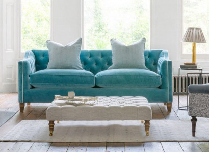 Chesterfield Sofa 2-Sëtzer Polstersammlung Designer Couchen Sofas Garnitur Zweisëtzer