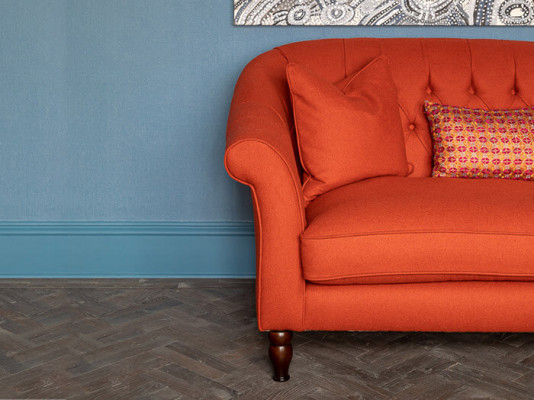 Chesterfield 3-Sëtz Sofa Stoffsofa Couch Polstersëtz Garnitur 3er Sofas Neit