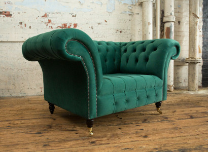 Sofa 1,5 Sëtzer Wunnlandschaft Sofas Couch Polstersett Stoff Lieder Modern