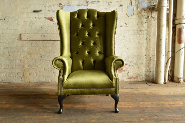 Lounge Oueren Fotell Club Designer Miwwelen Fernseesofa Stull Samt Polster Sëtz Neu