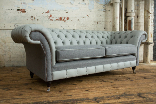 Chesterfield Canapé 3 Sëtzer Couch Sofas Couchen Wunnzëmmer Design Canapé Gro Neu