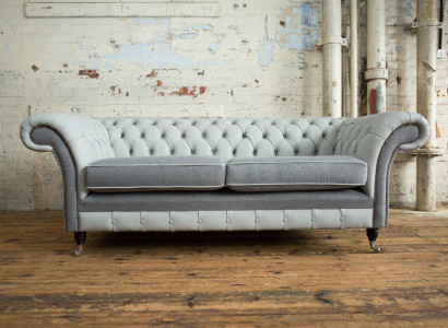 Chesterfield Canapé 3 Sëtzer Couch Sofas Couchen Wunnzëmmer Design Canapé Gro Neu