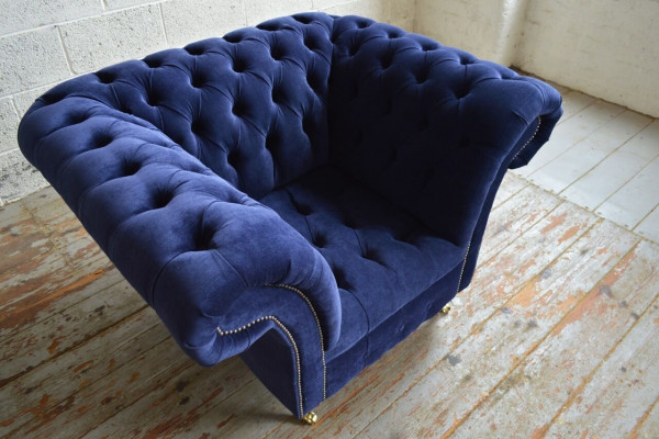 Sëtz Design Couch Sofa Sëtzer Samt Lounge Club Polster Luxus Ohresëtz Relax
