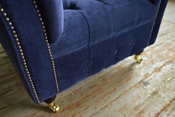 Sëtz Design Couch Sofa Sëtzer Samt Lounge Club Polster Luxus Ohresëtz Relax