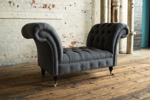 Chesterfield Sofa 1,5 SIEGER Polstersdesign Sofae Couchs Garnitur Bank Sëtz