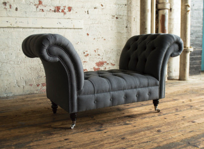 Chesterfield Sofa 1,5 SIEGER Polstersdesign Sofae Couchs Garnitur Bank Sëtz