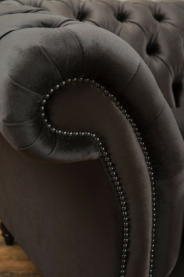 Chesterfield Sofa 2-Sëtzer Polster Design Couchen Sofas Garnitur NEI Zweesëtzer