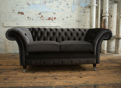 Chesterfield Sofa 2-Sëtzer Polster Design Couchen Sofas Garnitur NEI Zweesëtzer