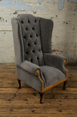 Chesterfield Samtsëtz Sofa Polster Sofas Design Luxus Couch Relax Fernseh Nei