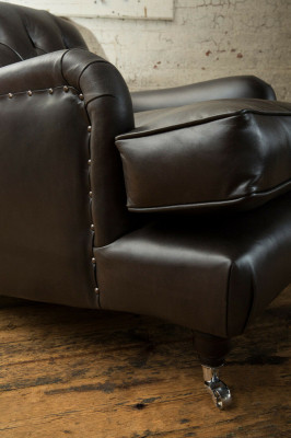 Chesterfield Design Sofa Fotell Canapé Polster Luxus Textil Canapéë 1 Plaz #299