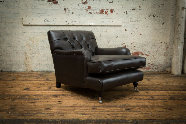 Chesterfield Design Sofa Fotell Canapé Polster Luxus Textil Canapéë 1 Plaz #299