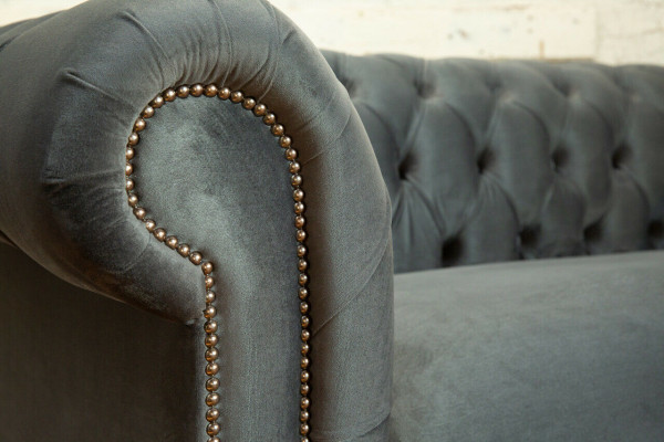 klassesch Wunnzëmmer Sofa Chesterfield Miwwelen Canapé Sëtz Polster Couchen Sofae