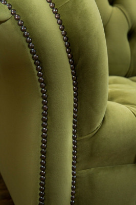 Chesterfield Canapé 2 Sëtzer Gepolstert Sëtz Téxtilstoff Lieder Canapéen Sofae Sofa