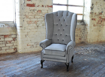 Chesterfield Fotell Sofa Canapé Stull Televisiouns Lounge Relax Designer Wunnzëmmer