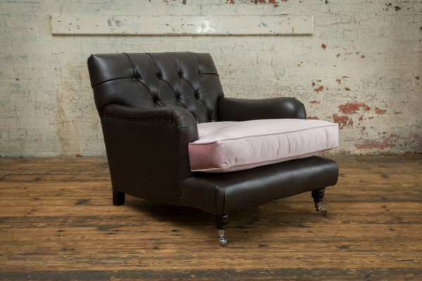 Sëtz Fernseh Sëtz Club Lounge Textil Lieder Edelt Design Chesterfield Polster