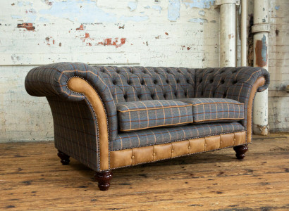 Chesterfield Miwwelen klassesch Wunnzëmmer Sofa Couch Sëtz Polster Couchen Sofas