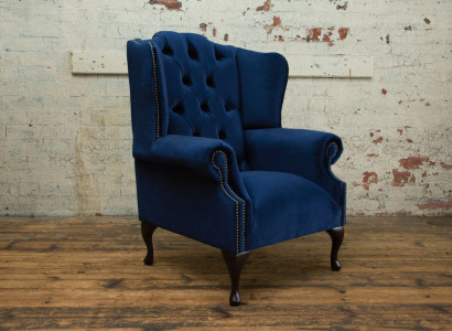 Chesterfield Samt Fautteuil Canapé Polster Canapéën Design Luxus Couch Relax Télé Nei