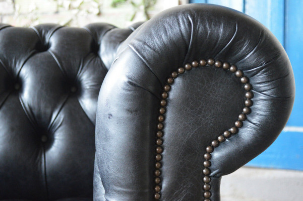 Wunnzëmmer Chesterfield klassesch Miwwelen Canapé Couch Canapéë Sëtz Polster Couchen