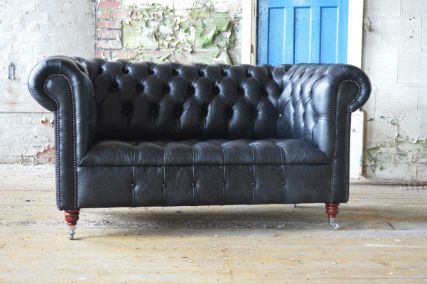Wunnzëmmer Chesterfield klassesch Miwwelen Canapé Couch Canapéë Sëtz Polster Couchen