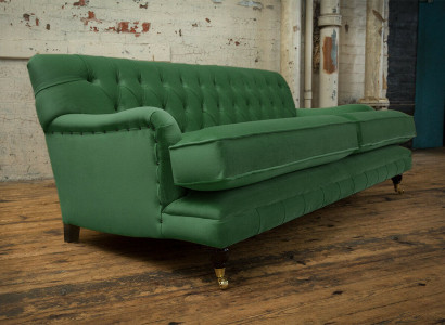 klassesch Miwwelen Chesterfield Canapé Couch Canapéë Sëtz Polster Kanapeen Wunnzëmmer