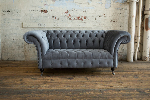 Klassesch Chesterfield Zwësëtzeger Sofa Sofas Couch Lieder-Sofa Couchen Stoff Nei