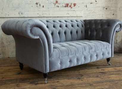 Klassesch Chesterfield Zwësëtzeger Sofa Sofas Couch Lieder-Sofa Couchen Stoff Nei