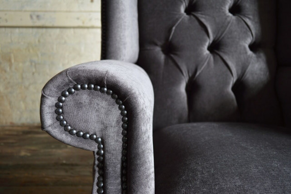 Fauteuil Eenger Sofa Canapé Relax Polster Chesterfield Samt Lieder Stoff