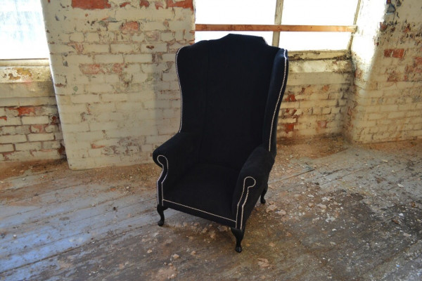 Sëtzgeleeënheet 1 Sëtz Relax Polster Fernseesessel Chesterfield Textil Sofa Couche Samt Nei