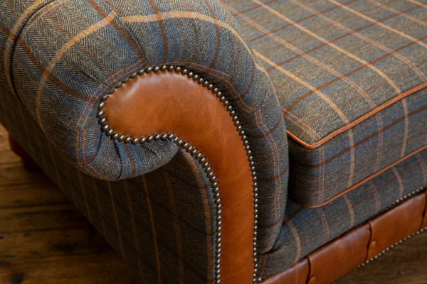 Still Kempbéiser Molz Sofa Textil Chesterfield Stillen 1,5 Plaz Een-Plaz Braun