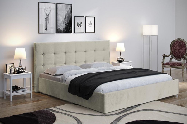 Beige 160x200 Bett Schlofkummer Better Textil Lieder Hotel Luxus Polster Grouss Nei