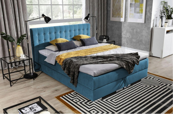 Chesterfield Design Bett Textil Samt Polster Samt Hotel Better Schlofkummer Nei